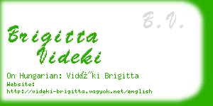 brigitta videki business card